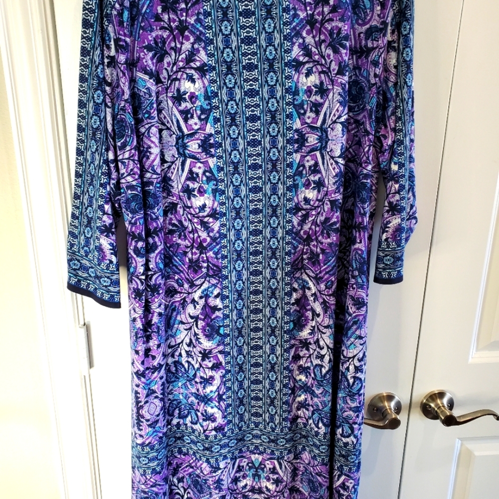Women's 3x Dress Multicolored,  Polyester
